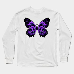 Hope, the blue-eyed butterfly, for Lupus Awareness Long Sleeve T-Shirt